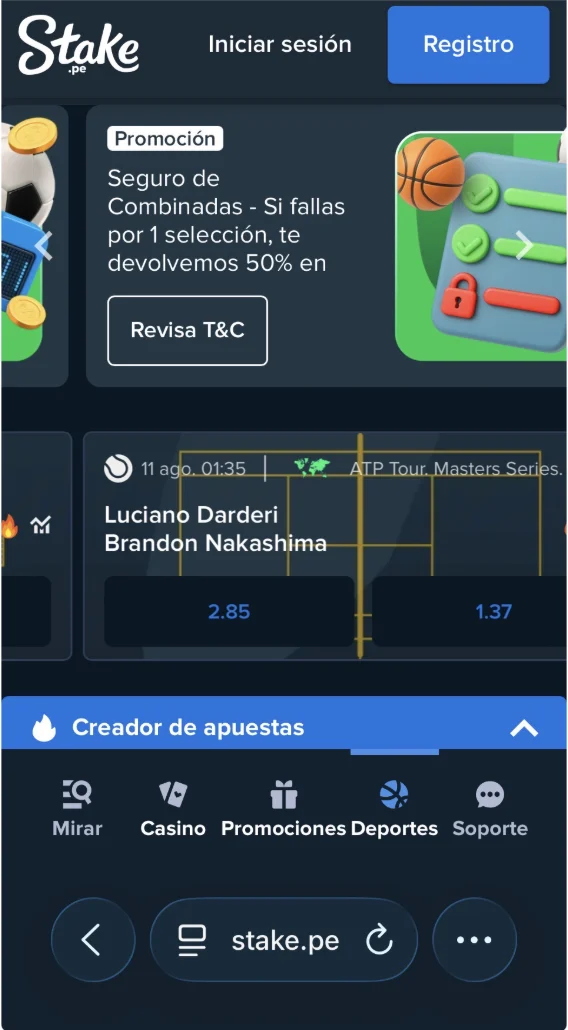 Stake mobile