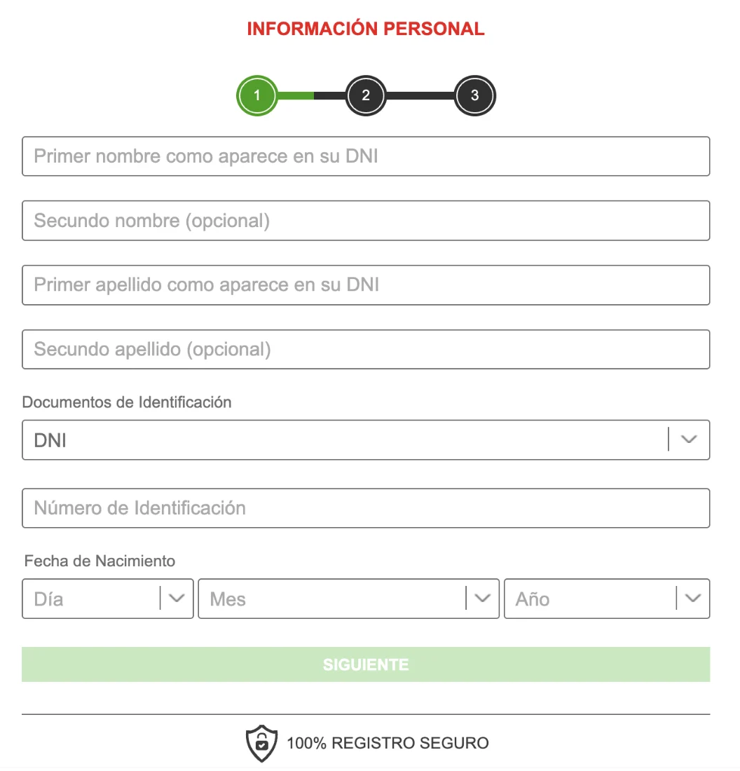 register caliente bonus