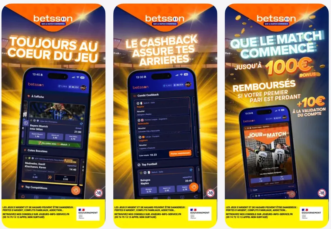 Téléchargez l'app Betsson
