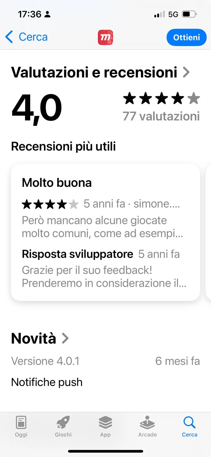 Recensioni degli utenti per Marathonbet su App Store