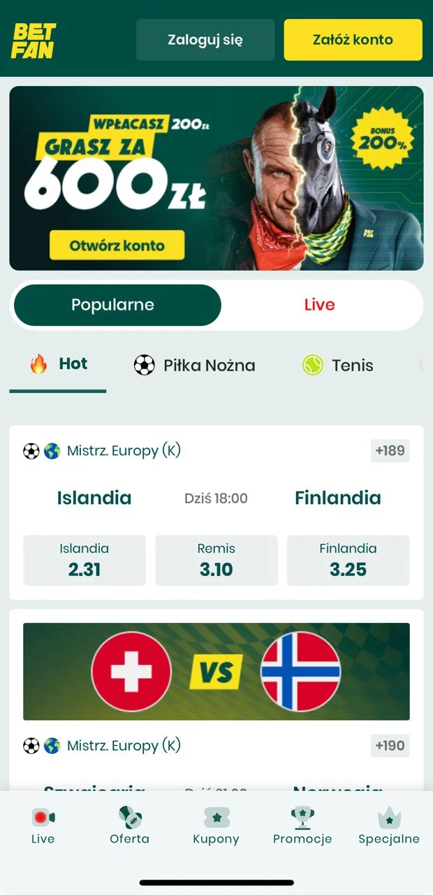 betfan aplikacja