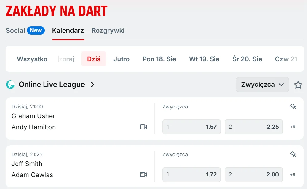 dart zaklady