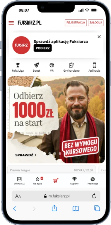 Fuksiarz rejestracja 1