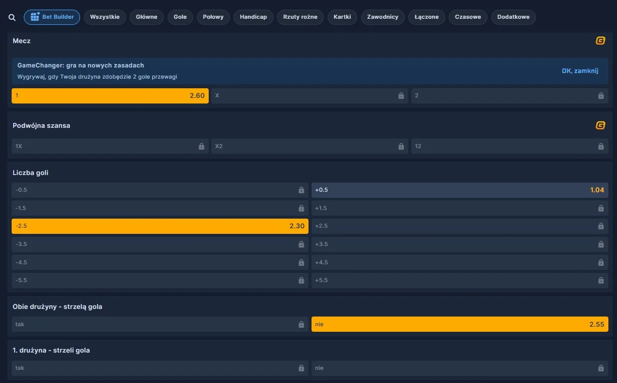 Bukmacherzy z BetBuilder